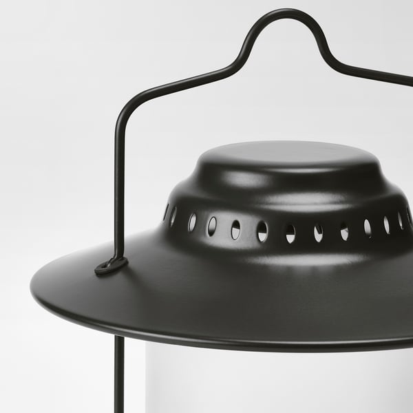 STORHAGA Lampe de table à LED, intensité lumineuse réglable extérieur/noir, 35 cm