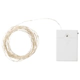 STRÅLA Guirlande lumineuse LED 40 ampoules, à pile