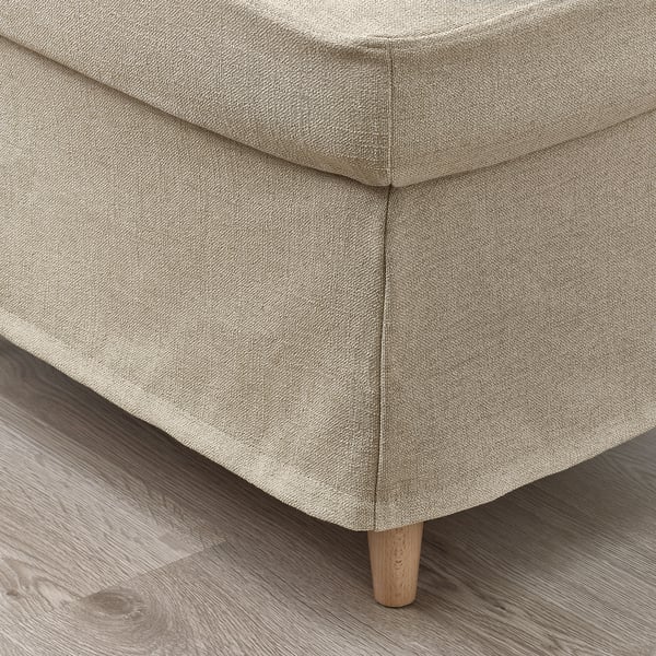 STRANDMON Housse pour repose-pieds, Naggen beige