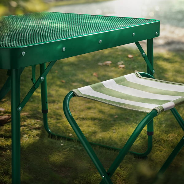 STRANDÖN Tabouret pliant, vert