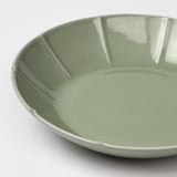 STRIMMIG Assiette creuse, grès gris-vert pâle, 23 cm