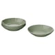 STRIMMIG Assiette creuse, grès gris-vert pâle, 23 cm
