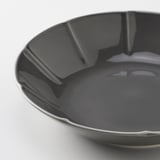 STRIMMIG Assiette creuse, grès gris, 23 cm