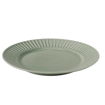 STRIMMIG Assiette, grès gris-vert pâle, 27 cm
