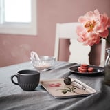 STRIMMIG Mug, grès gris, 36 cl