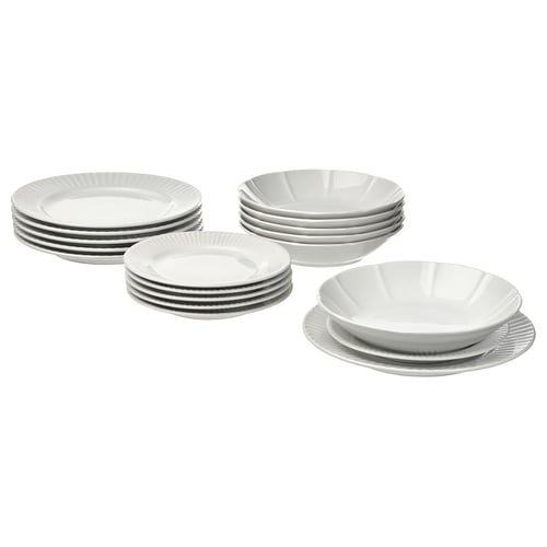 STRIMMIG Service, 18 pièces, blanc