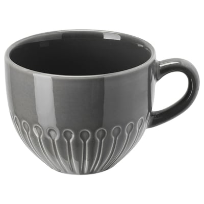 STRIMMIG Tasse, grès gris, 36 cl