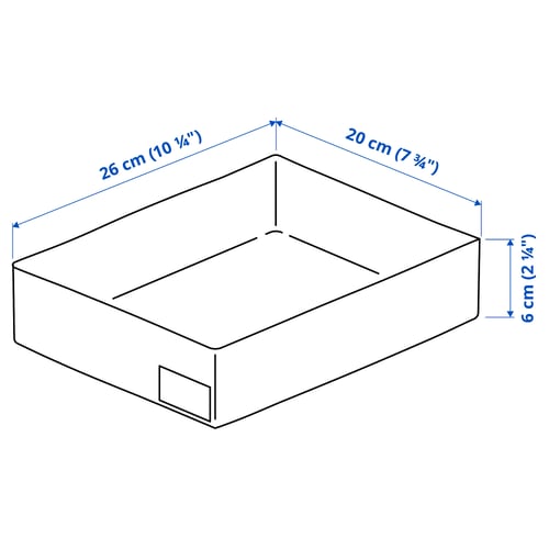 STUK Organiseur, blanc, 26x20x6 cm