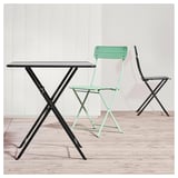 SUNDSÖ Table, anthracite extérieur, 65x65 cm