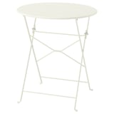 SUNDSÖ Table, blanc cassé extérieur, 65 cm