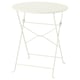Option : SUNDSÖ Table, blanc cassé extérieur, 65 cm