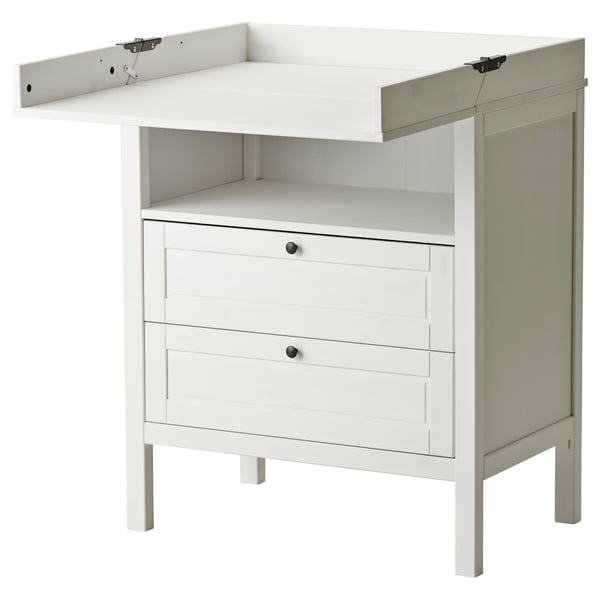 SUNDVIK Table à langer/commode, blanc