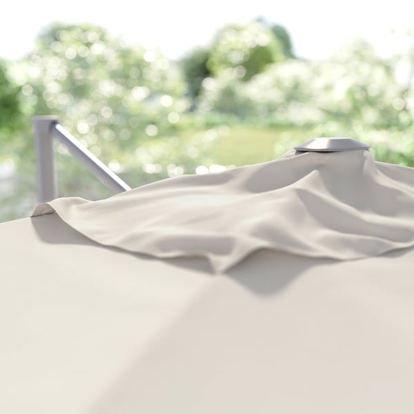 SVALÖN Parasol déporté, beige-gris clair, 300x200 cm