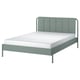 TÄLLÅSEN Cadre de lit matelassé + matelas, Kulsta gris vert/Åkrehamn mi-ferme, 140x200 cm