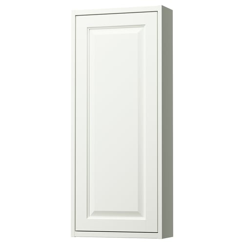 TÄNNFORSEN Élément mural avec porte, blanc, 40x15x95 cm
