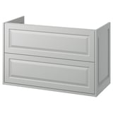 TÄNNFORSEN Meuble lavabo avec tiroirs, gris clair, 100x48x63 cm