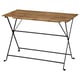 Option : TÄRNÖ Table, extérieur, noir/teinté brun clair, 100x54 cm