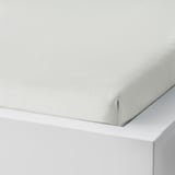 TAGGVALLMO Drap housse, blanc, 90x200 cm