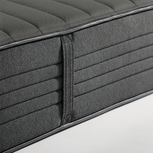 TALLMYRTEN Matelas hybride, mi-ferme/noir, 180x200 cm
