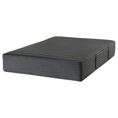 TALLMYRTEN Matelas hybride, mi-ferme/noir, 140x200 cm