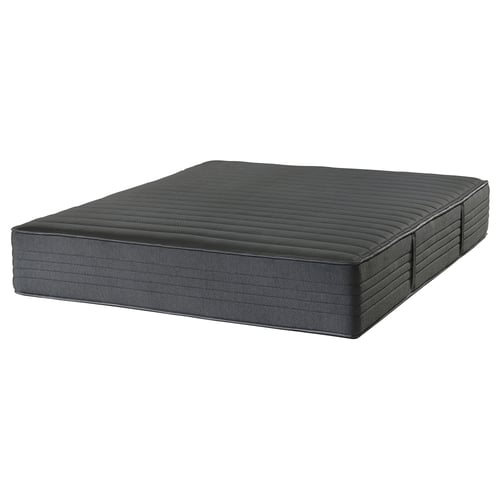 TALLMYRTEN Matelas hybride, mi-ferme/noir, 160x200 cm