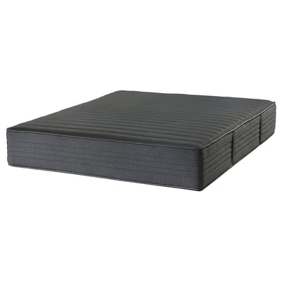TALLMYRTEN Matelas hybride, mi-ferme/noir, 160x200 cm
