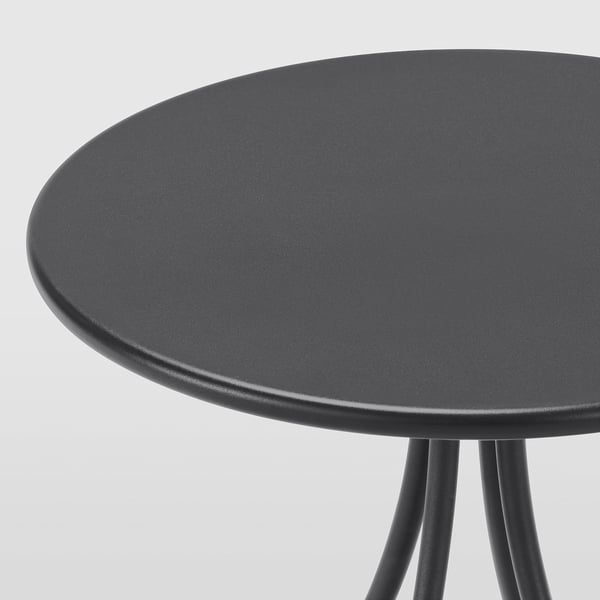 TÅNEBRO Table d'appoint, intérieur/extérieur/anthracite, 46 cm