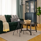 TÅNEBRO Table d'appoint, intérieur/extérieur/anthracite, 46 cm