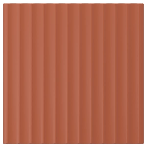 TERRSJÖ Porte, brun-rouge motif ondulé, 40x40 cm