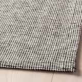 TIPHEDE Tapis tissé à plat, noir/naturel, 155x220 cm