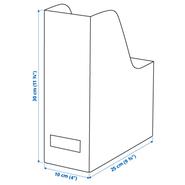 TJENA Range-revues, blanc