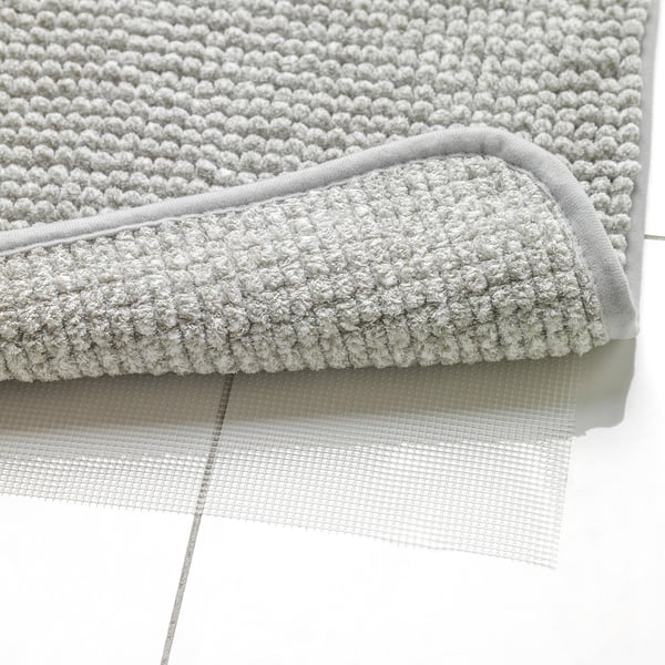 TOFTBO Tapis contour de WC, blanc gris/mélange, 55x60 cm