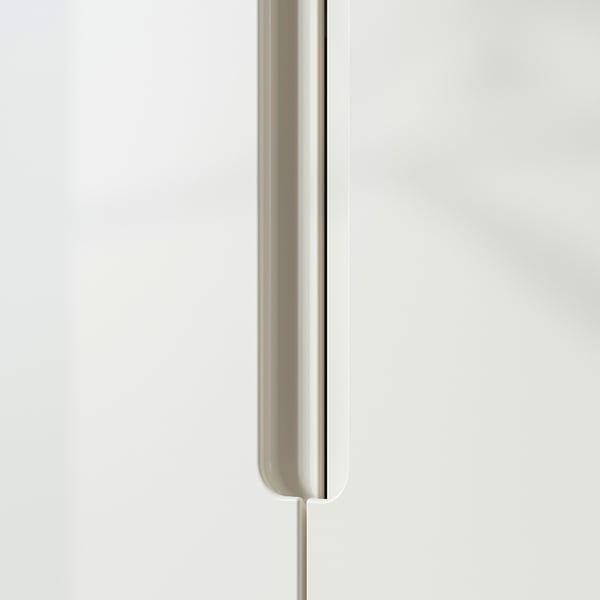TONSTAD Porte avec charnières, blanc cassé, 50x195 cm
