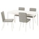 TONSTAD / TONSTAD Table et 4 chaises, blanc cassé/Viarp beige/brun blanc cassé, 150x80 cm