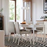 TONSTAD / TONSTAD Table et 4 chaises, blanc cassé/Viarp beige/brun blanc cassé, 150x80 cm