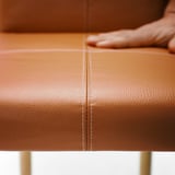 TONSTAD / TONSTAD Table et 4 chaises, plaqué chêne/Brun doré Bomstad motif chêne, 150x80 cm