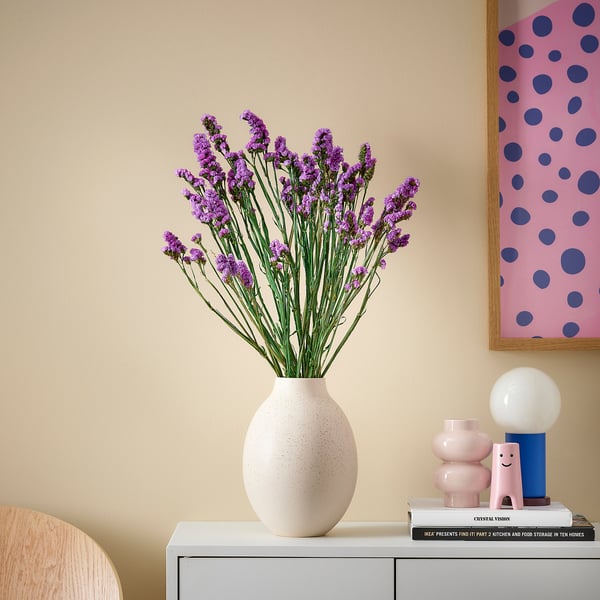 TORKA Fleurs/plantes séchées, botte/mauve, 70 cm