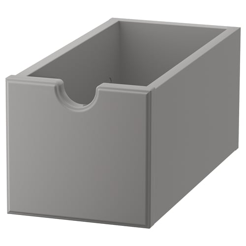 TORNVIKEN Boîte, gris, 16x34x15 cm