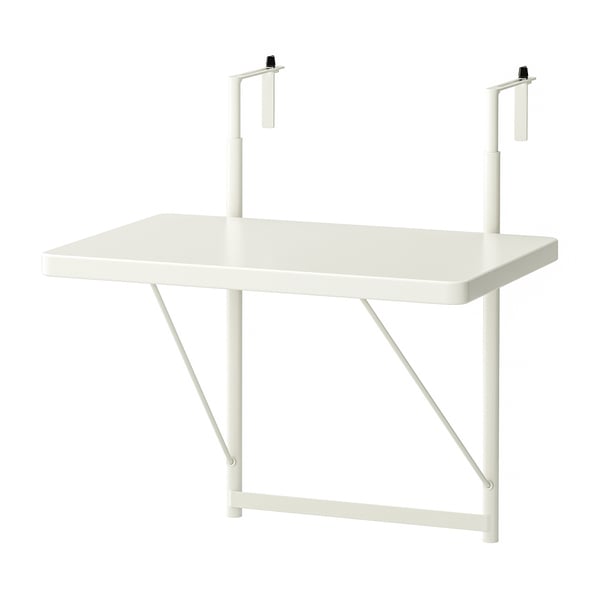 TORPARÖ Table pour balcon, blanc, 50 cm
