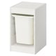 Rangement IKEA TROFAST 94x44x52 Cm – Pin Teinté Blanc, Avec Boîtes, Neuf