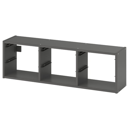 TROFAST Rangement mural, gris, 99x30 cm