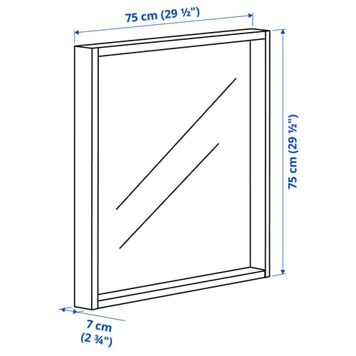 TURBOKASTANJ Miroir, 75x75 cm