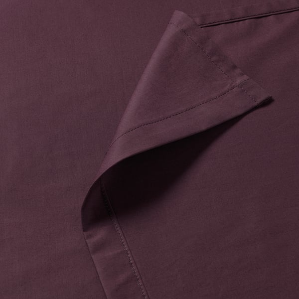 ULLVIDE Drap plat, rouge profond, 240x260 cm
