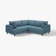 UPPÅKRA Canapé d'angle modulaire, 3 places, Axvall bleu gris foncé