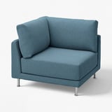 UPPÅKRA Housse module d'angle, Axvall bleu gris foncé