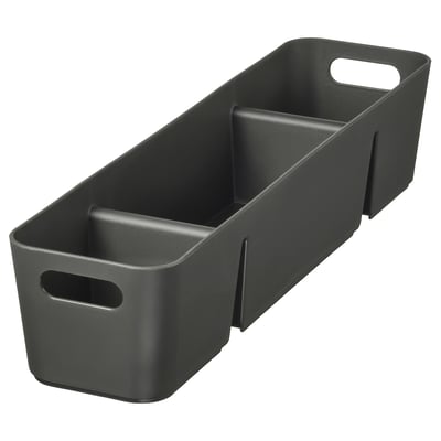 UPPDATERA Boîte, anthracite, 50x12 cm