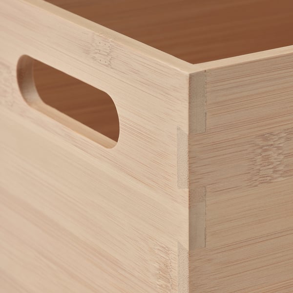 UPPDATERA Boîte de rangement, bambou clair, 16x24x15 cm