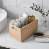 UPPDATERA Boîte de rangement, bambou clair, 16x24x15 cm