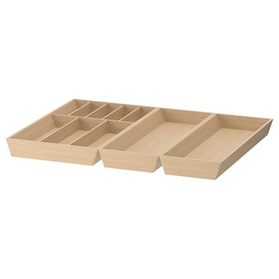 UPPDATERA Range-couverts/2 range-ustensiles, bambou clair, 72x50 cm