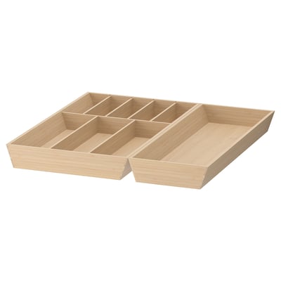UPPDATERA Range-couverts/range-ustensiles, bambou clair, 52x50 cm